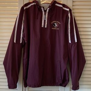 Florida State Seminoles FSU  Burgundy Jacket Windbreaker Pullover Hoodie